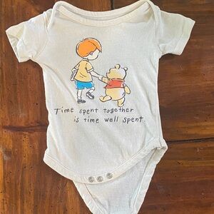 Disney Cream Bodysuit with Cartoon Friends